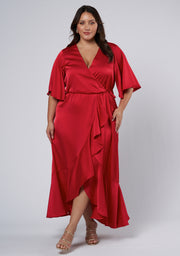 Smouldering Wrap Maxi Dress