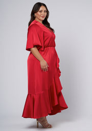 Smouldering Wrap Maxi Dress