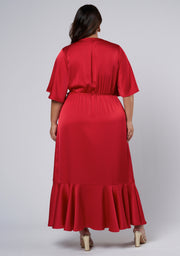 Smouldering Wrap Maxi Dress