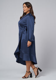 Girl Crush Satin Wrap Dress