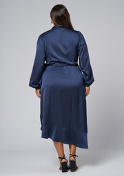 Girl Crush Satin Wrap Dress