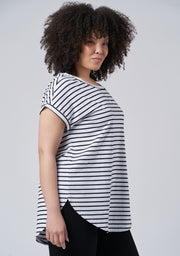 Lauren Longline Stripe Tee