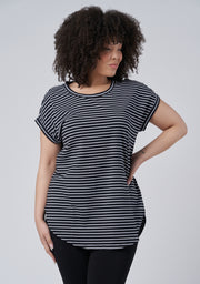 Lauren Longline Stripe Tee