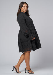 Heartless Broderie Mini Dress
