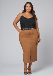 Tasmin Midi Cargo Skirt