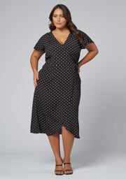 Irene Wrap Midi Dress