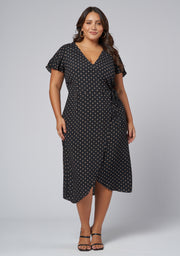 Irene Wrap Midi Dress