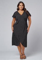 Irene Wrap Midi Dress