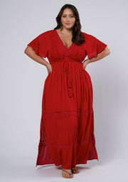 Floating Clouds Maxi Dress