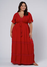 Floating Clouds Maxi Dress