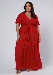 Floating Clouds Maxi Dress