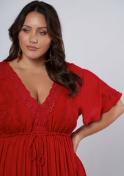Floating Clouds Maxi Dress