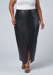 Uppercut Zip Midi Skirt