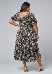 Ella Asymmetric Midi Dress