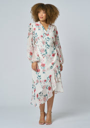 Tiffany Wrap Midi Dress