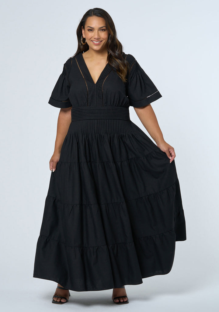 Buy Abby Linen Maxi Dress by SOMETHING 4 OLIVIA online - Curve Project Buy Abby Linen Maxi Dress by SOMETHING 4 OLIVIA online - Curve Project