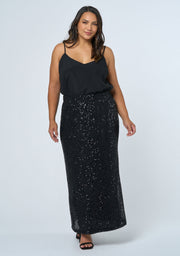 Seducer Sequin Maxi Skirt