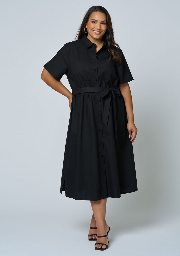 frankie short sleeve midi dress ALLSAINTS Frankie Short Sleeve Midi Dress
