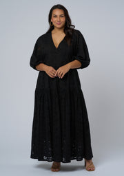 Katrina Broderie Maxi Dress