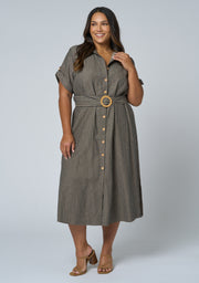 Quinn Stripe Shirt Dress