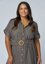 Quinn Stripe Shirt Dress