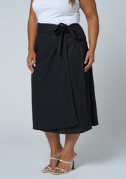 Gina Linen Wrap Skirt