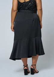 Hypnotize Satin Midi Skirt