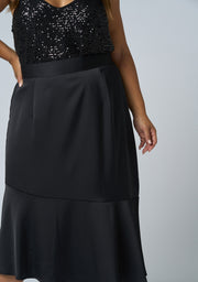 Hypnotize Satin Midi Skirt