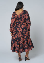 Lauren Asymmetric Midi Dress