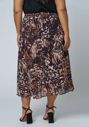 Lions Lair Pleated Midi Skirt