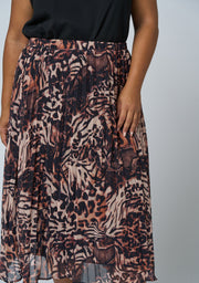 Lions Lair Pleated Midi Skirt