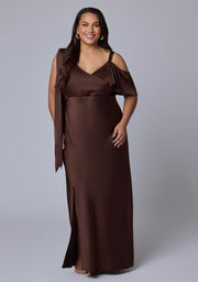 Tap In Satin Maxi Dress