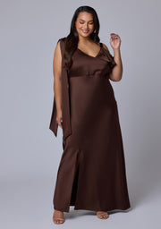 Tap In Satin Maxi Dress