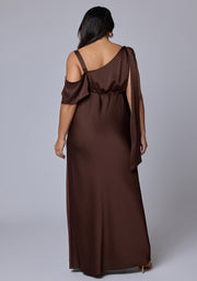 Tap In Satin Maxi Dress