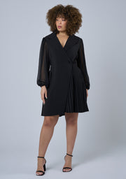 Feverish Nights Tuxedo Mini Dress