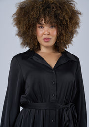 Lesley Satin Maxi Dress