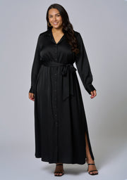 Lesley Satin Maxi Dress