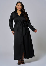 Lesley Satin Maxi Dress
