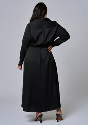 Lesley Satin Maxi Dress