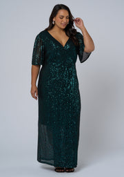 Lure Sequin Maxi Dress