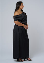 Magnetic Satin Maxi Dress