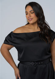 Magnetic Satin Maxi Dress