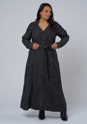 Leah Maxi Chambray Dress