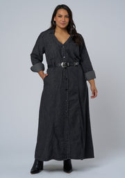 Leah Maxi Chambray Dress