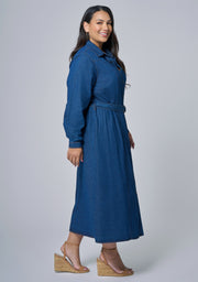 Amber Chambray Shirt Dress
