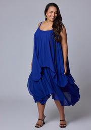 Sinful Heart Pleated Maxi Dress
