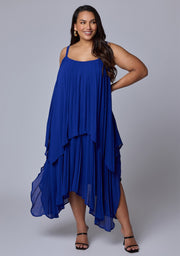Sinful Heart Pleated Maxi Dress