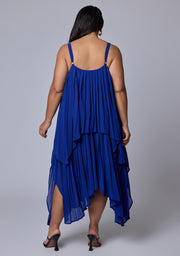 Sinful Heart Pleated Maxi Dress