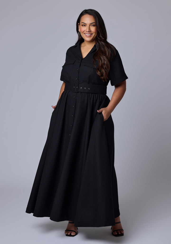 Buy Gabrielle Linen Maxi Dress by SOMETHING 4 OLIVIA online - Curve Project Buy Gabrielle Linen Maxi Dress by SOMETHING 4 OLIVIA online - Curve Project