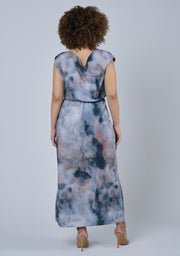 Phantom Maxi Satin Dress